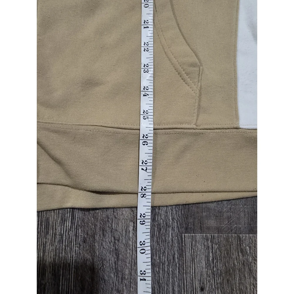 True Religion Beige Zip Up Hoodie Size Medium